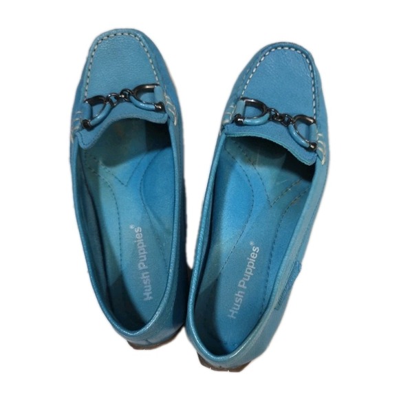Hush Puppies Cora slip on loafers shoes women's  7 torquoise - Picture 2 of 5